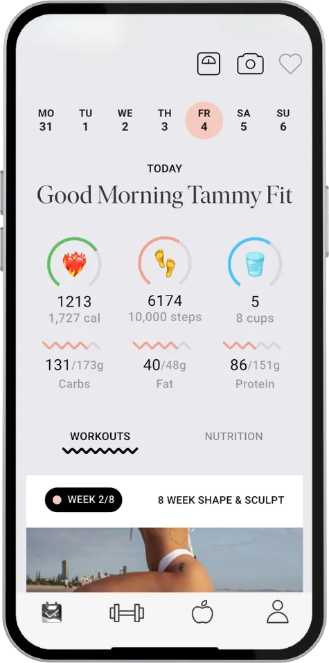 Tammy Fit Diary page